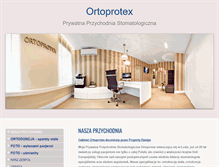 Tablet Screenshot of ortoprotex.pl